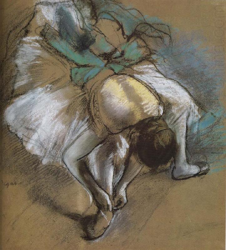 Edgar Degas dancer wearing shoes china oil painting image
